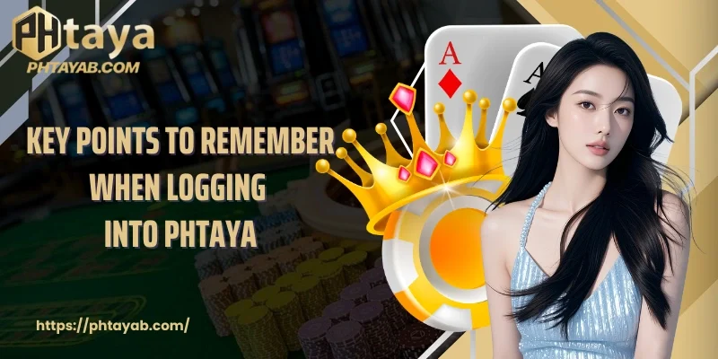 Key points to remember when logging into PHTAYA