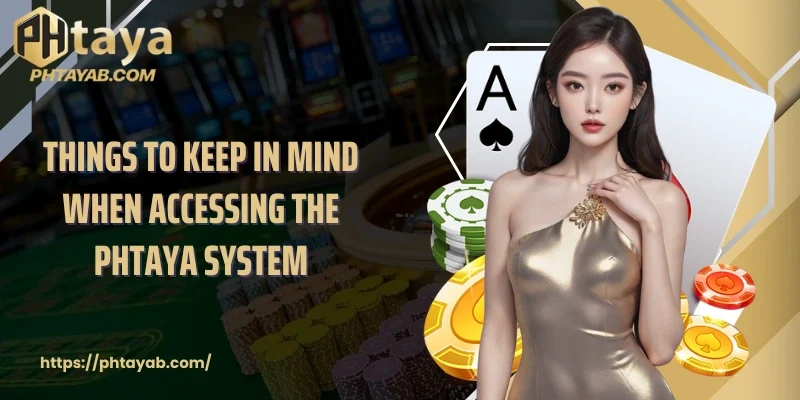 Things to keep in mind when accessing the PHTAYA system